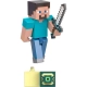Детска фигурка Minecraft Стийв с аксесоар 8 см.  - 3