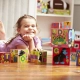 Бебешки картонени кубчета с азбука и животни  - 3