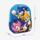 Детска синя раница за градина 3d Sonic  - 3