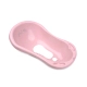 Бебешка нехлъзгаща вана 84 см. с оттичане Little Stars Pink 