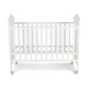 Бебешко дървено легло Wing в бял цвят и 4 колелца  - 6