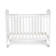 Бебешко дървено легло Wing в бял цвят и 4 колелца  - 7