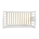 Бебешко дървено легло Wing в бял цвят и 4 колелца  - 10
