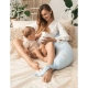 Синя възглавница за бременни и кърмене Relax Linen 190см  - 3