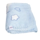 Бебешко синьо одеяло Shell 80x100 см.  - 1