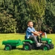 Детски зелен трактор с педали и ремарке  - 3