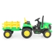 Детски акумулаторен трактор Rancher с ремарке зелен  - 2