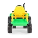 Детски акумулаторен трактор Rancher с ремарке зелен  - 5