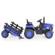 Детски акумулаторен трактор Rancher с ремарке в син цвят  - 3