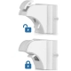 Магнитни предпазни брави за шкафове и чекмеджета, 4 броя  - 13