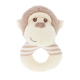 Бебешка плюшена дрънкалка ринг Маймунка 14 см. 