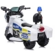 Детски бял акумулаторен мотор Полиция  - 2