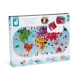 Детск карта-пъзел на света за баня  - 1