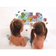 Детск карта-пъзел на света за баня  - 2