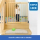 Бебешка дървена защитна преграда за врата/стълби  - 6