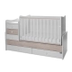 Бебешко легло Maxi Plus New 70/160 Бяло/Светъл Дъб-3Box  - 2