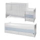 Бебешко легло Maxi Plus New 70/160  Бяло/Baby Blue-3Box  - 15