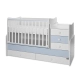 Бебешко легло Maxi Plus New 70/160  Бяло/Baby Blue-3Box  - 4