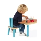Детски дървен регулируем стол  - 2