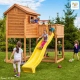 Дървена детска площадка с къщичка пързалка My Side  - 5