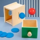 Детска дървена кутия за монети/топчета  - 2