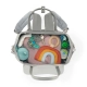 Светло сива раница за бебешки принадлежности Treasurepack  - 3
