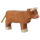 Детска дървена ръчно изработена фигурка Стоящо говедо 