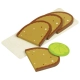 Детски комплект Нарязан хляб, 4 филии, 1 листо от маруля 