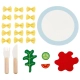 Детски комплект за игра Паста с чиния и прибори за хранене  - 2
