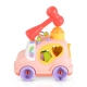 Бебешка образивателна играчка Розов музикален сортер HE0548  - 4