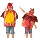 Детски театрален костюм Червен дракон с криле 4-7 години 