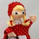 Детска кукла за театър Червената шапчица 30 см.  - 5