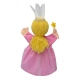 Детска розова кукла за театър Феята на цветята 34 см.  - 2