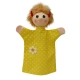 Детска кукла за театър Момиче с жълта рокля 28 см.  - 1