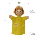 Детска кукла за театър Момиче с жълта рокля 28 см.  - 2