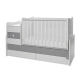 Бебешко легло Maxi Plus Nw 70/160 Бяло/Stone Grey-3Box  - 2