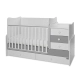 Бебешко легло Maxi Plus Nw 70/160 Бяло/Stone Grey-3Box  - 5