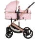 Бебешка количка с трансформиращ се кош Аморе Фламинго  - 2