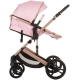 Бебешка количка с трансформиращ се кош Аморе Фламинго  - 5