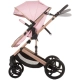 Бебешка количка с трансформиращ се кош Аморе Фламинго  - 6