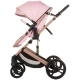 Бебешка количка с трансформиращ се кош Аморе Фламинго  - 7