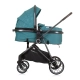 Бебешка количка с трансформиращ се кош Аура Синьо-Зелена  - 6