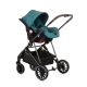 Бебешка количка с трансформиращ се кош Аура Синьо-Зелена  - 7