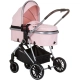 Бебешка количка с трансформиращ се кош Аура Фламинго  - 2