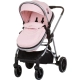 Бебешка количка с трансформиращ се кош Аура Фламинго  - 3