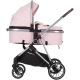 Бебешка количка с трансформиращ се кош Аура Фламинго  - 6