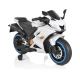 Детски бял акумулаторен мотор Motocross  - 1