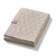 Бебешко бежово плетено одеяло от бамбук 