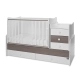 Бебешко легло Maxi Plus New 70/160 Бяло/Кафе-3Box  - 6