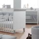 Бебешка кошара Основен цвят бял + допълнителен цвят Grey  - 3